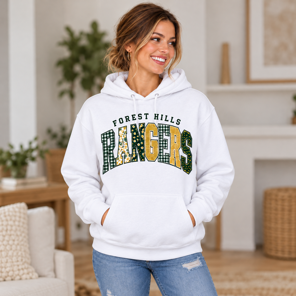 Forest Hills Rangers FH6 Hoodie square full boutique mockup