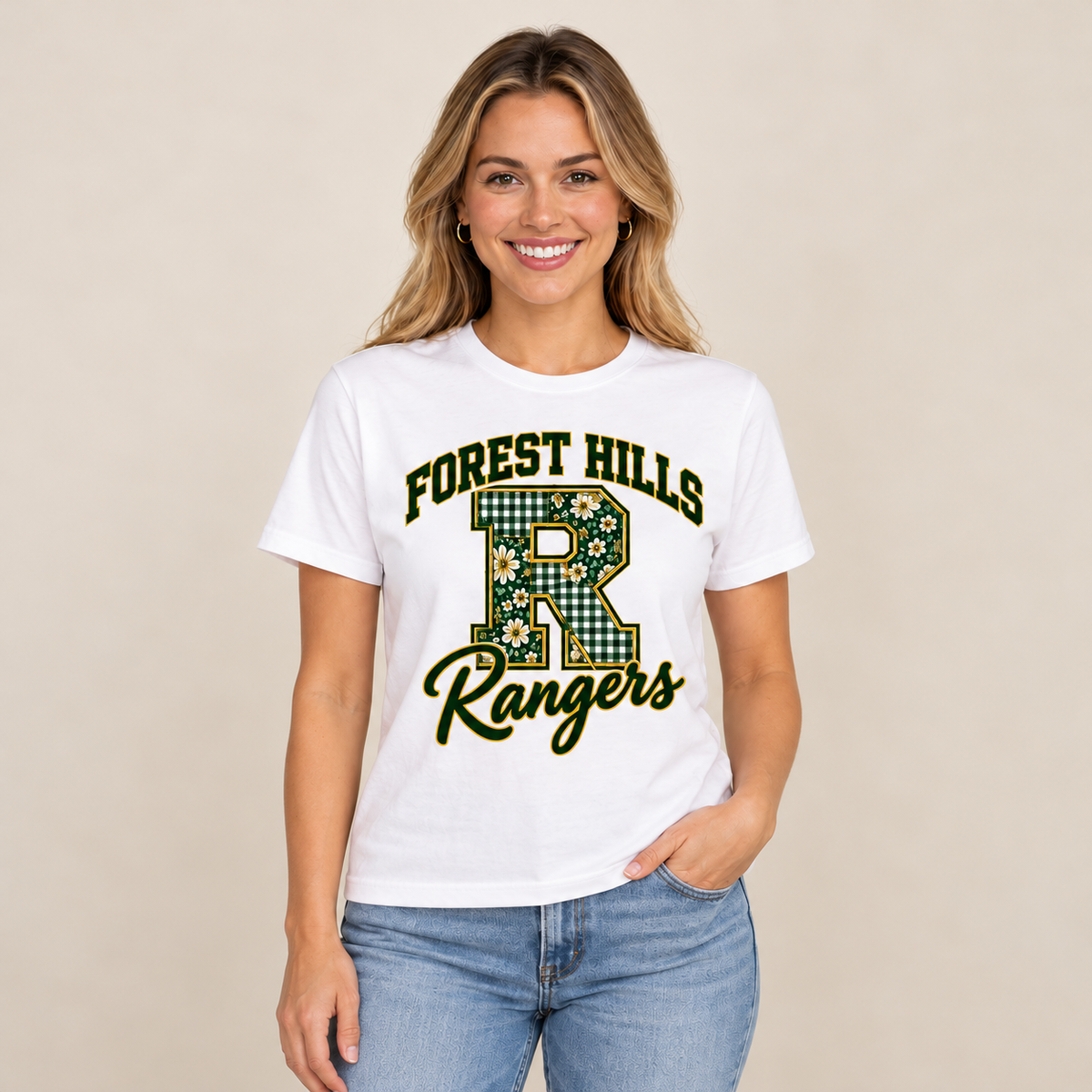 Forest Hills Rangers FH8 T-Shirt square full boutique mockup