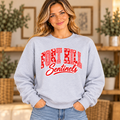 Fort Hill Sentinels Floral Gingham Sport Gray Crewneck