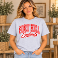 Fort Hill Sentinels Floral Gingham Sport Gray T-Shirt