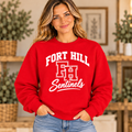 Fort Hill Sentinels Classic FH Varsity Red Crewneck