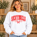 Fort Hill Sentinels Patchwork Sentinels Bow White Crewneck