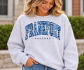 Frankfort floral gingham Ash Crewneck