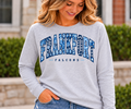 Frankfort floral gingham Sport Gray Long Sleeve