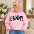 GAMMY Pink Polka Dot Crewneck on older woman