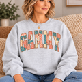 GRAMMY Ash Floral Patchwork Crewneck