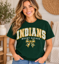 Mount Savage Indians Patchwork Bow Forest Green T-Shirt