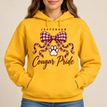Jefferson Cougars Gingham Cougar Pride Gold Hoodie