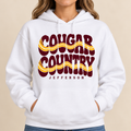 Jefferson Cougars Retro Cougar Country White Hoodie