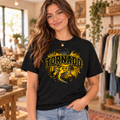 Keyser Tornado black tee with revised centered design size
