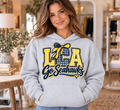 Lighthouse LCA Go Seahawks Navy and Gold Gingham Ash Hoodie