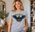 Lighthouse Seahawk Logo Navy and Gold Ash T-Shirt