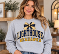 Lighthouse Seahawks Bow Sport Gray Crewneck