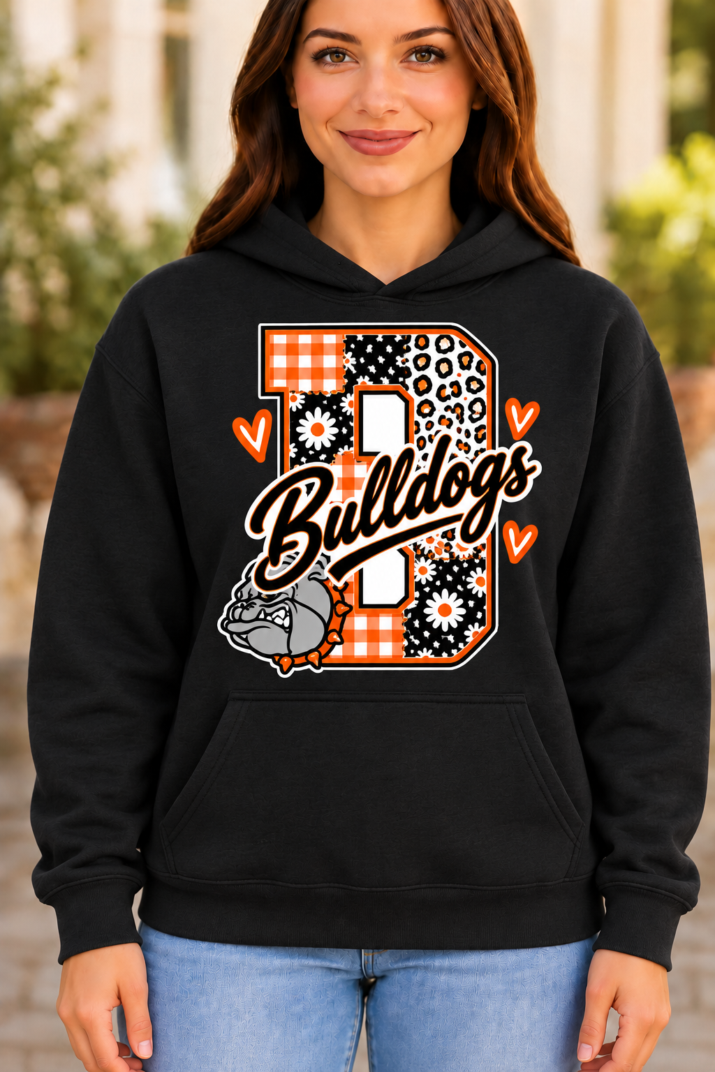 Martinsburg Bulldogs design 18 Black Hoodie