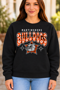 Martinsburg Bulldogs design 28 Black Crewneck