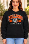 Martinsburg Bulldogs design 30 Black Crewneck