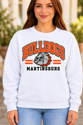 Martinsburg Bulldogs design 30 White Crewneck