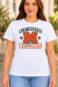 Martinsburg Bulldogs design 31 White T-shirt