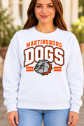 Martinsburg Bulldogs design 33 White Crewneck