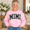 MIMI Pink Polka Dot Crewneck on older woman