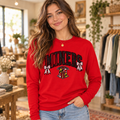 Miners Maryland Bow Red Long Sleeve boutique model mockup