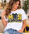 Moorefield MIS Go Yellow Jackets white T-shirt