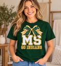 Mount Savage MS Go Indians Bow Forest Green T-Shirt