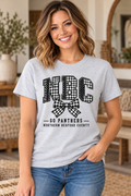 Northern Bedford County NBC Patchwork Bow Ash Gray T-Shirt