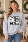 Northern Bedford County Panther Pride Retro Ash Gray Crewneck