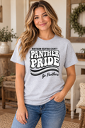 Northern Bedford County Panther Pride Retro Ash Gray T-Shirt