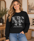 Northern Bedford County NBC Patchwork Bow Black Crewneck