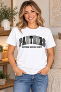 Northern Bedford County Panthers Patchwork White T-Shirt