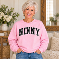 NINNY Pink Polka Dot Crewneck