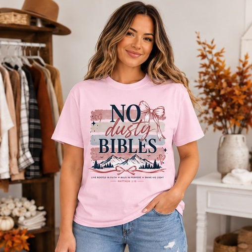 No Dusty Bibles — Light Pink