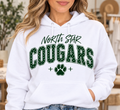 North Star Cougars Polka Dot White Hoodie