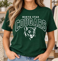 North Star Cougars Varsity Cougar Forest Green T-shirt