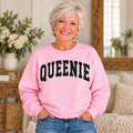 QUEENIE Pink Polka Dot Crewneck