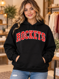 Black Rockwood Rockets Polka Dot Hoodie mockup