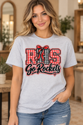 Ash Rockwood Rockets RHS Go Rockets Bow T-Shirt mockup