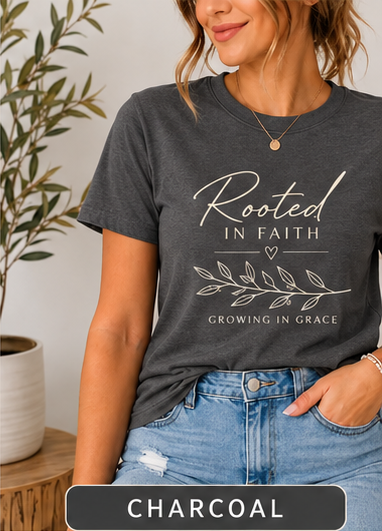 Rooted botanical charcoal T-shirt