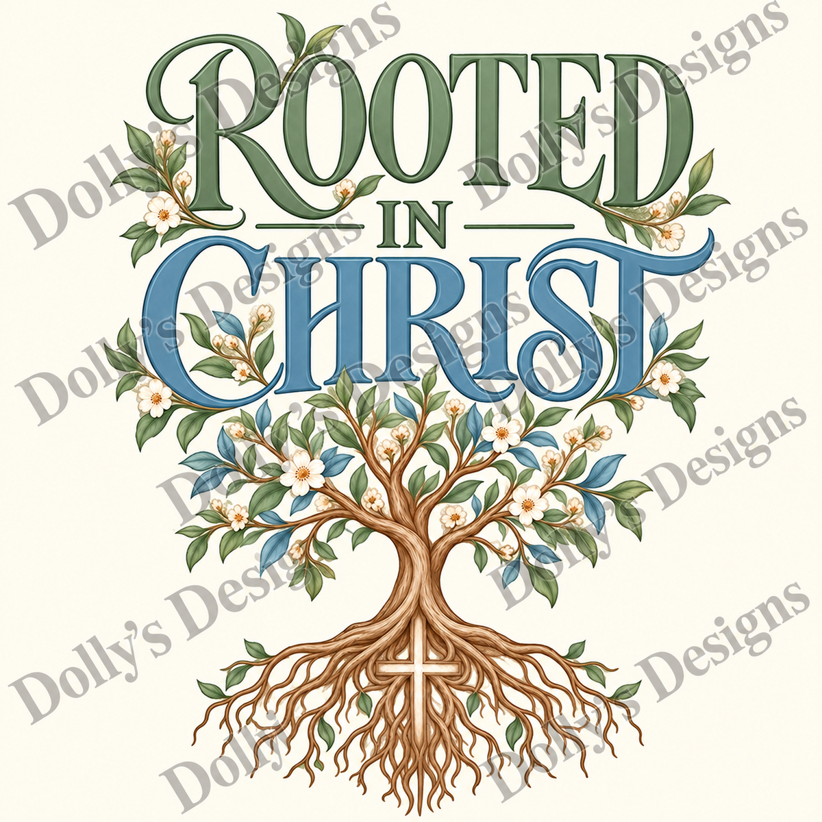 Rooted in Christ — watermarked preview; purchase includes clean PNG