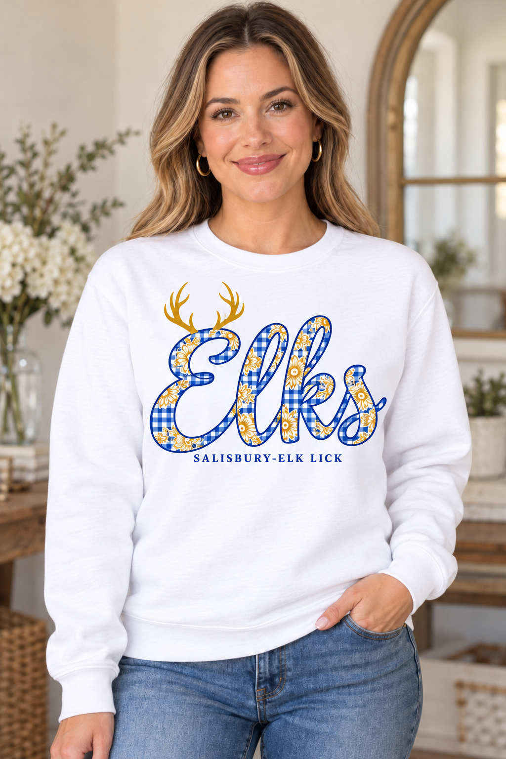 Salisbury-Elk Lick Elks design 7 – Crewneck