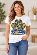 Claysburg Kimmel Bulldogs T-Shirt female model mockup