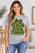 East Hardy Cougars T-Shirt female model mockup