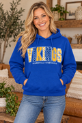 Shanksville-Stonycreek Vikings Mixed Pattern Hoodie in Royal Blue