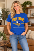 Shanksville-Stonycreek Vikings retro-viking T-shirt in Royal Blue