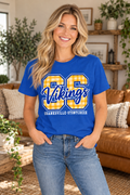Shanksville-Stonycreek Vikings ss-script T-shirt in Royal Blue
