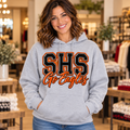 Somerset Eagles SHS Dimensional Go Eagles Hoodie – Sport Gray girl mockup