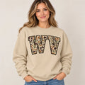 West Virginia WV camouflage varsity sand crewneck – sharp rebuilt mockup