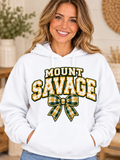 Mount Savage Gingham Bow White Hoodie